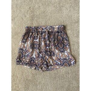 H&M Paisley Print Beach Cover Up Shorts Size XS